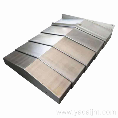 CNC steel telescopic cover for guide rail protection